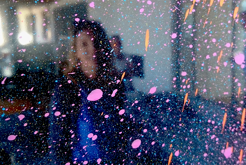 A beautiful girl smiling into the Camera as a Felix Heinrich Shootart painting detail 