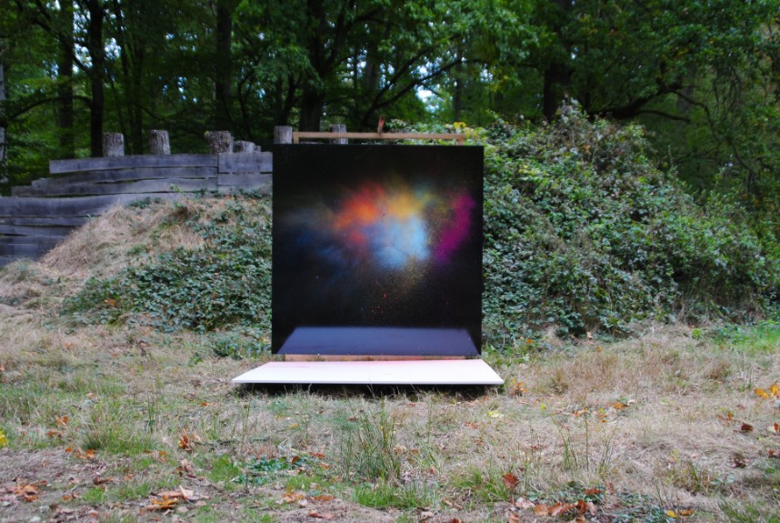 Colourful expolsion art painting 